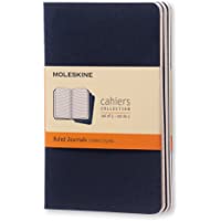 Moleskine CH211 - Set de 3 cuadernos- pocket 9 x 14- color azul